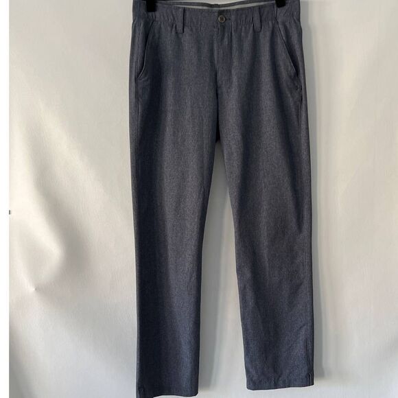 Under Armour Gray Flat Front‎ Golf Pants mens size 34x32 - Picture 1 of 5